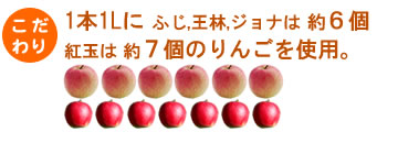 「みかみ家のりんごジュース」のこだわり１