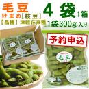 【予約B】毛豆(津軽在来・枝豆)1袋300g入り[1箱4袋入り]